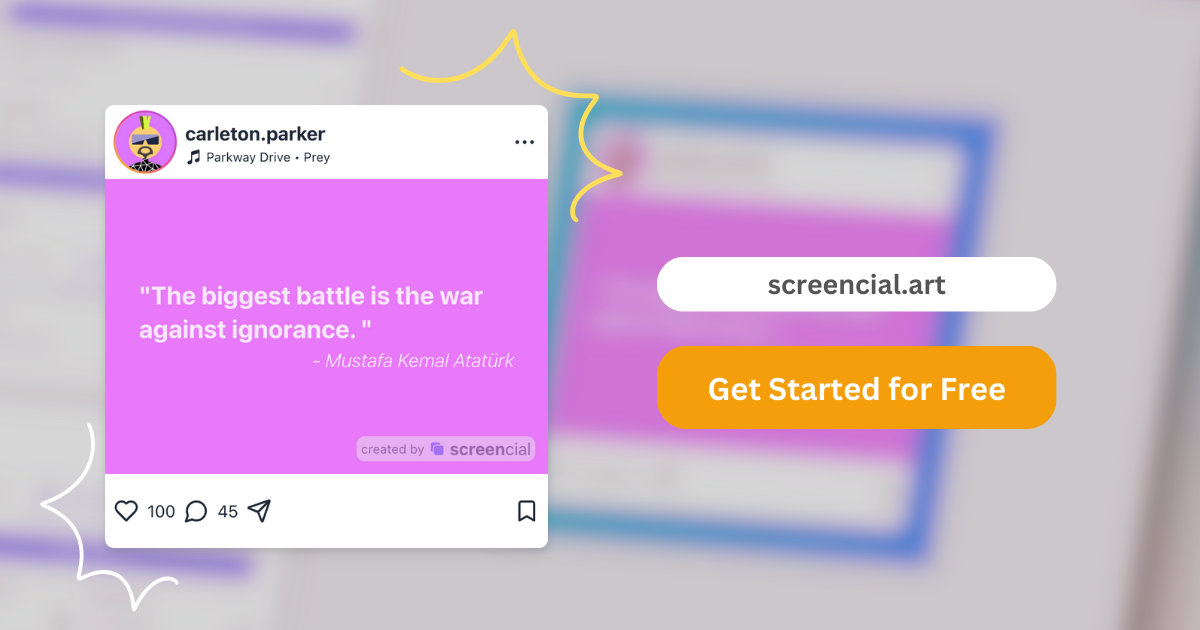 Screencial - Personalize your social media posts and generate shareable screenshots